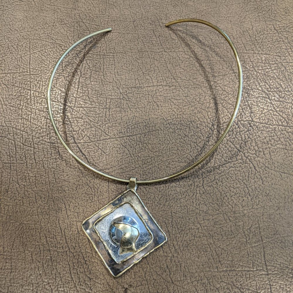 Handcrafted Choker Necklace with Medallion